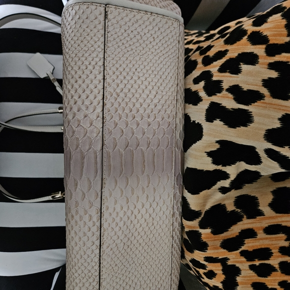 Coach Madison Embossed Python Leather Satchel - Picture 11 of 11